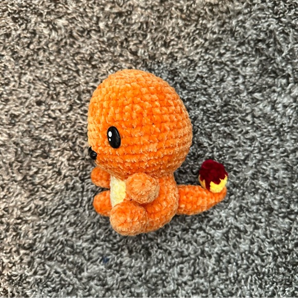 Crochet Charmander Plush - Picture 3 of 4